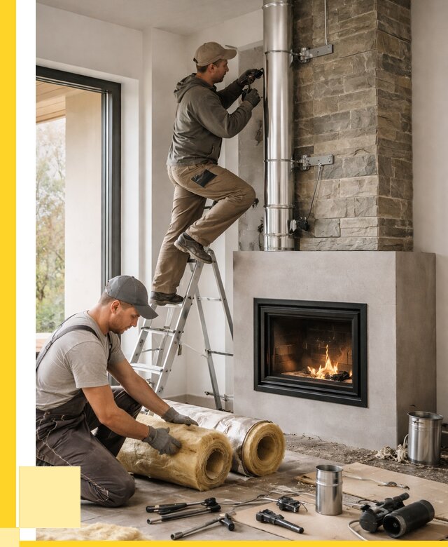 Монтаж дымоходов для каминов в Ноябрьске от 15195 р. ЭриданНбс