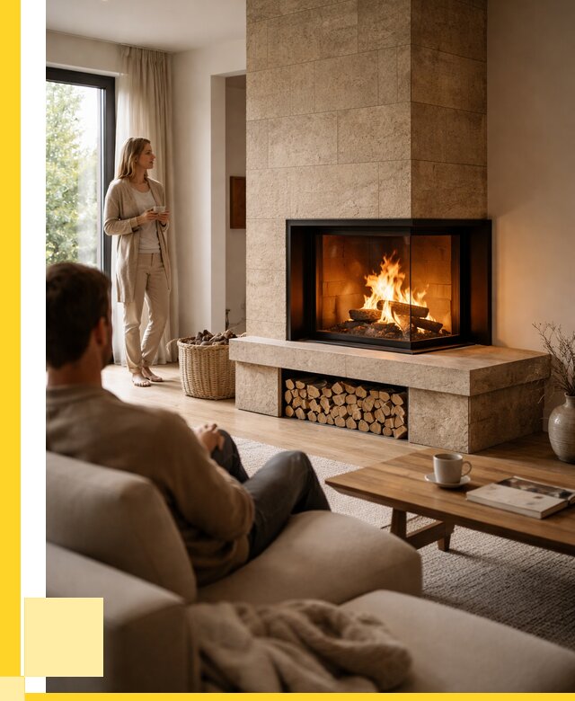 Угловые камины из кирпича установка в Ноябрьске от 151950 р. ЭриданНбс