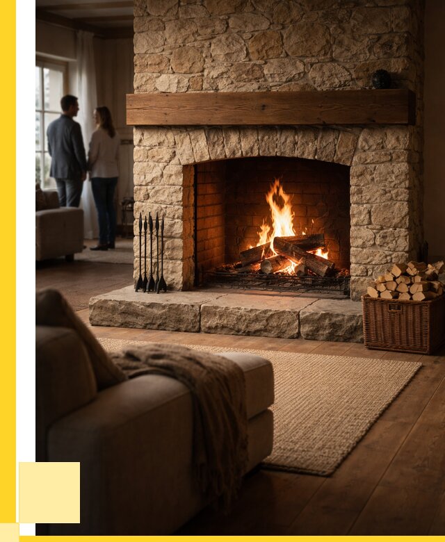 Открытые камины под ключ в Ноябрьске от 151950 р. ЭриданНбс