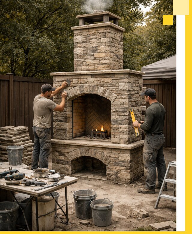 Проектирование и установка уличных каминов в Ноябрьске