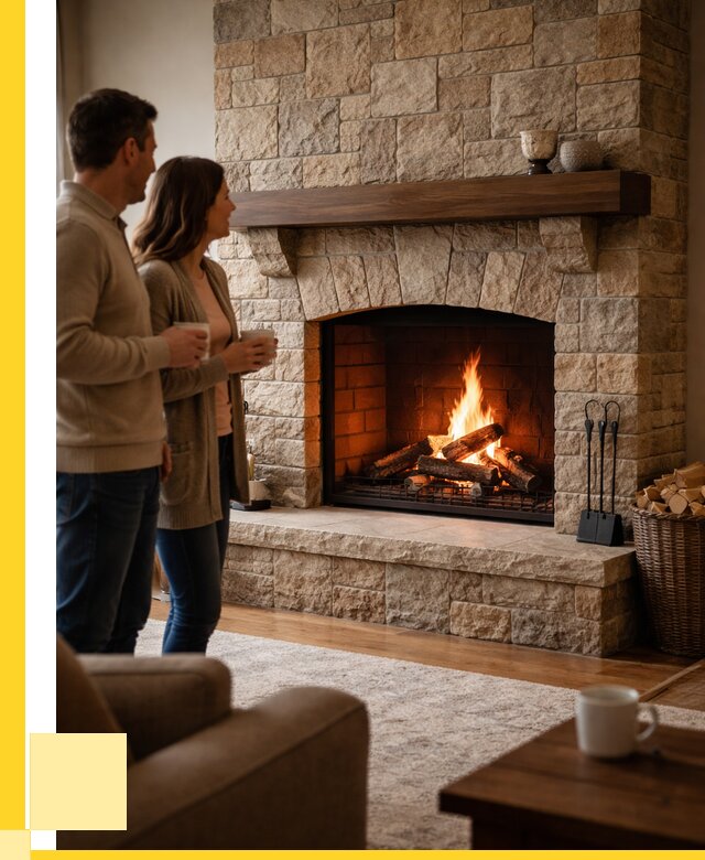 Каменные камины на заказ в Ноябрьске от 182340 р. | ЭриданНбс