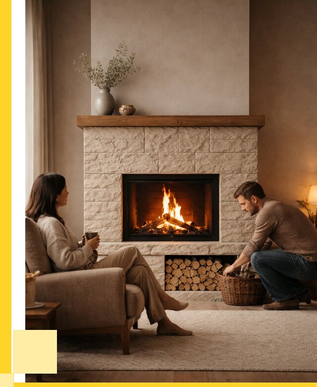 Камины для дома в Ноябрьске под ключ от 151950 р. | ЭриданНбс