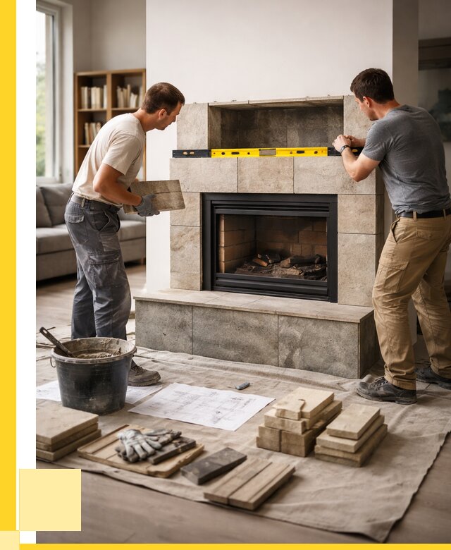 Монтаж каминов и установка в Ноябрьске от 45585 р. | ЭриданНбс