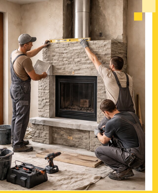 Профессиональный монтаж каминов под ключ в Ноябрьске для дома