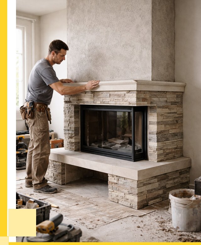 Изготовление каминов под ключ в Ноябрьске от 151950 р. | ЭриданНбс