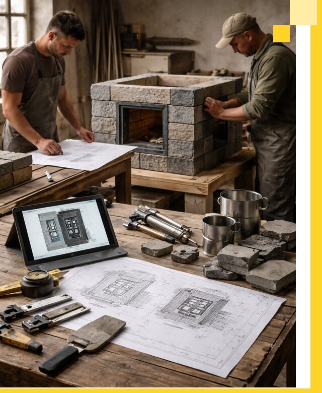 Разработка проектов печей с согласованием и монтажом в Ноябрьске