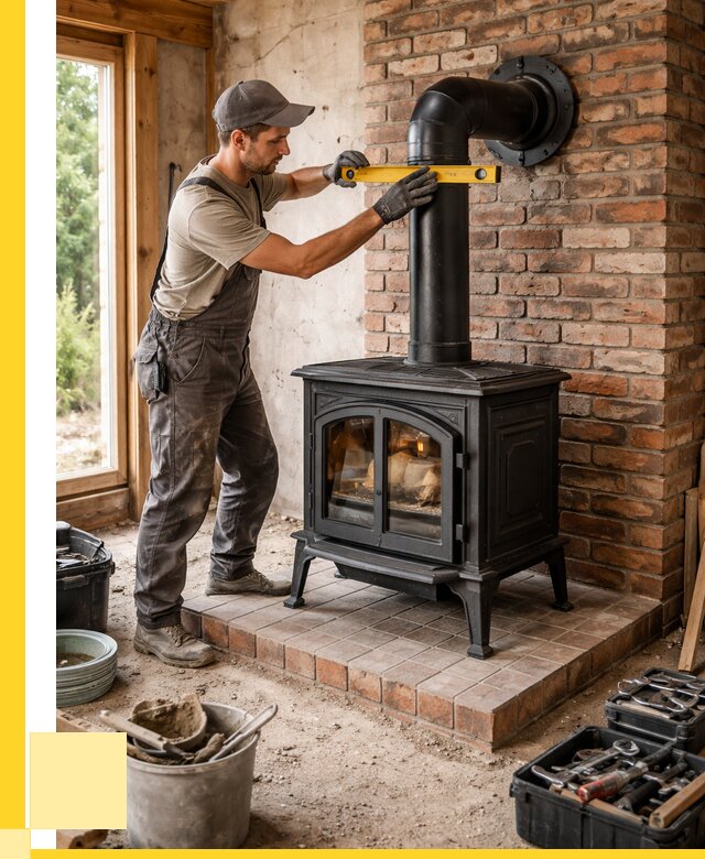 Монтаж печей установка банной печи в Ноябрьске от 15195 р. | ЭриданНбс