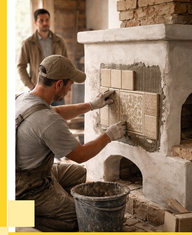 Отделка печей и банных печей в Ноябрьске от 35455 р. | ЭриданНбс