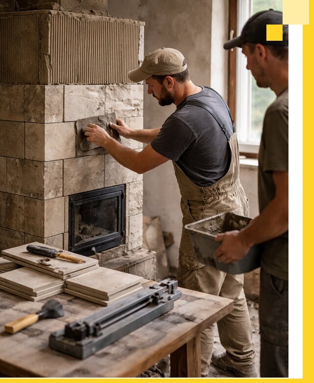 Профессиональная облицовка печей в Ноябрьске: керамика и камень