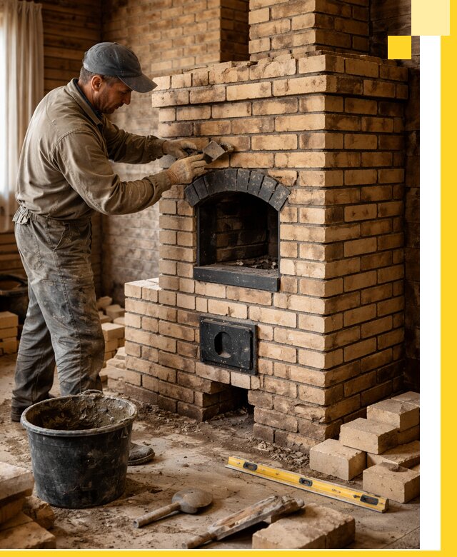Кирпичные печи под ключ в Ноябрьске: проектирование и кладка