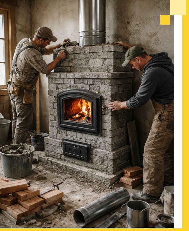 Производство, поставка и монтаж дровяных печей в Ноябрьске