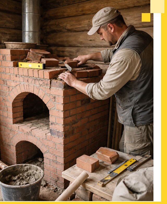 Изготовление и установка русских печей в Ноябрьске под ключ