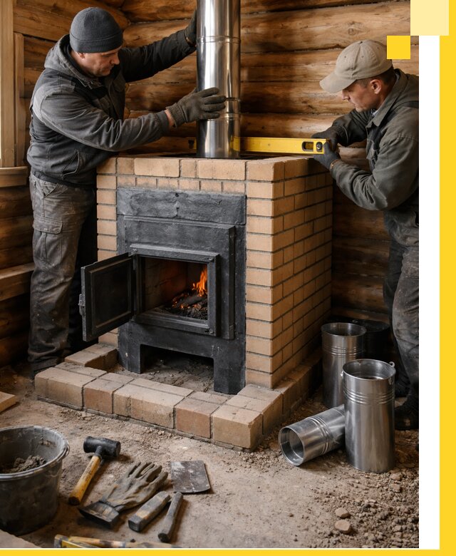 Проектирование, изготовление и установка банных печей в Ноябрьске