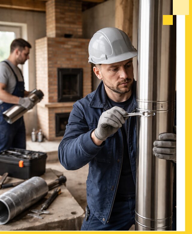 Профессиональный монтаж дымоходов для печей в Ноябрьске