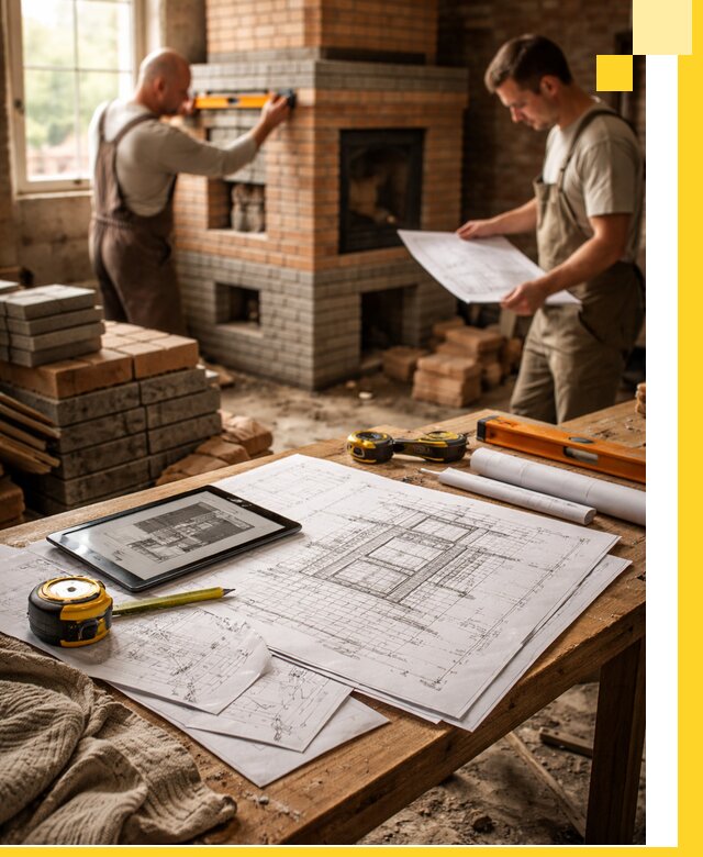 Проекты печей и каминов с индивидуальным дизайном в Ноябрьске