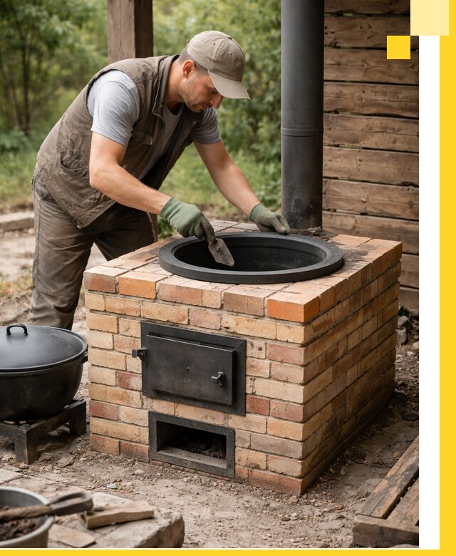 Изготовление и установка печей для казана в Ноябрьске под ключ