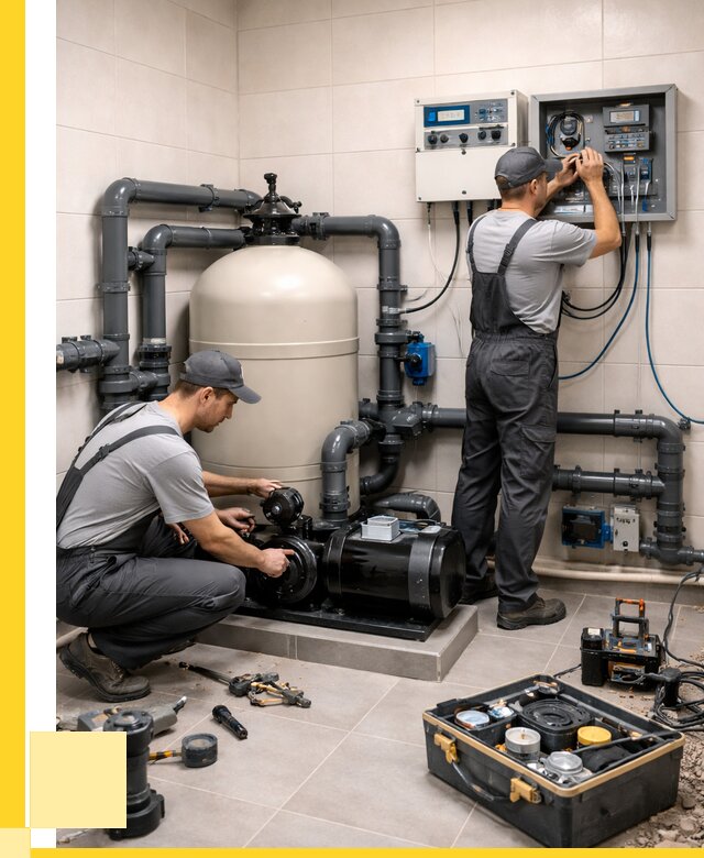 Монтаж оборудования для бассейнов в Ноябрьске от 40520 р. | ЭриданНбс