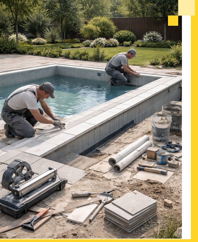 Строительство открытых бассейнов под ключ в Ноябрьске профессионально