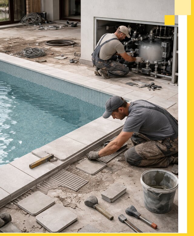 Строительство и монтаж бассейнов в коттедже в Ноябрьске