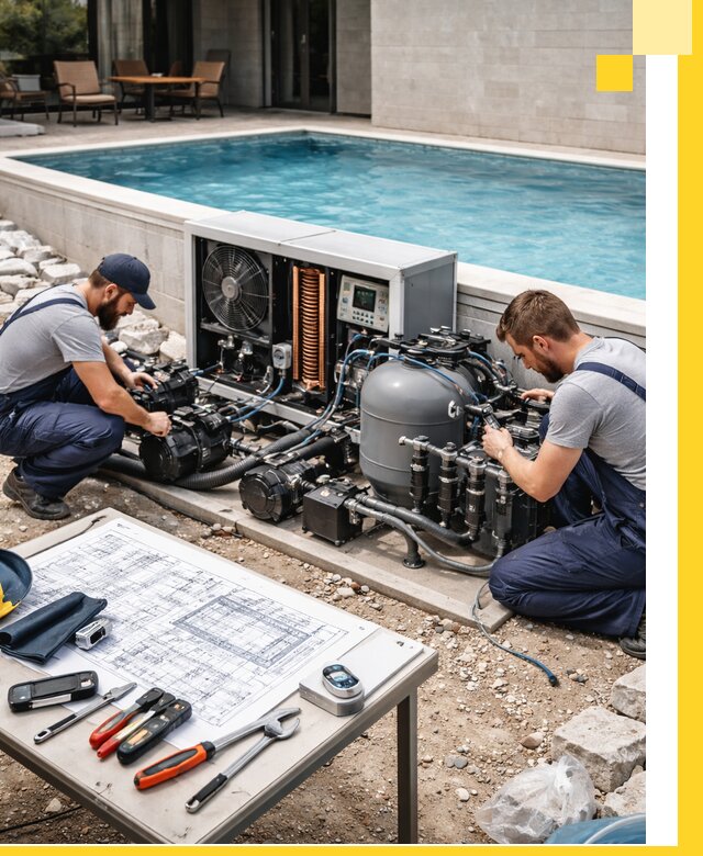 Проектирование и монтаж бассейнов с подогревом в Ноябрьске