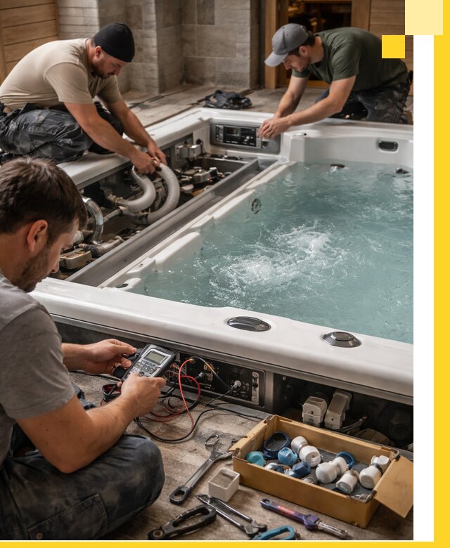 Гидромассажные бассейны под ключ в Ноябрьске, дизайн и монтаж