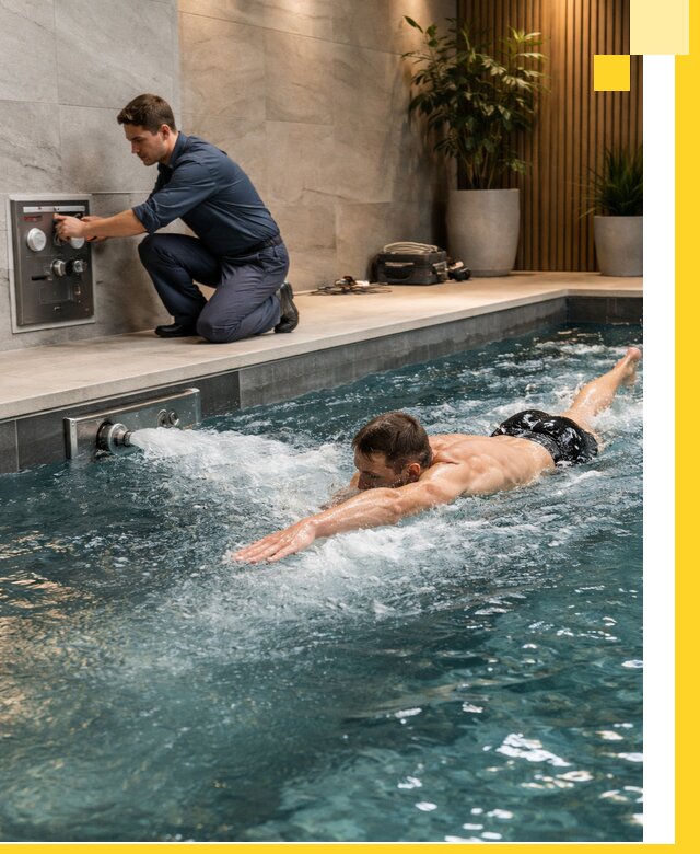 Проектирование и монтаж бассейнов с противотоком в Ноябрьске