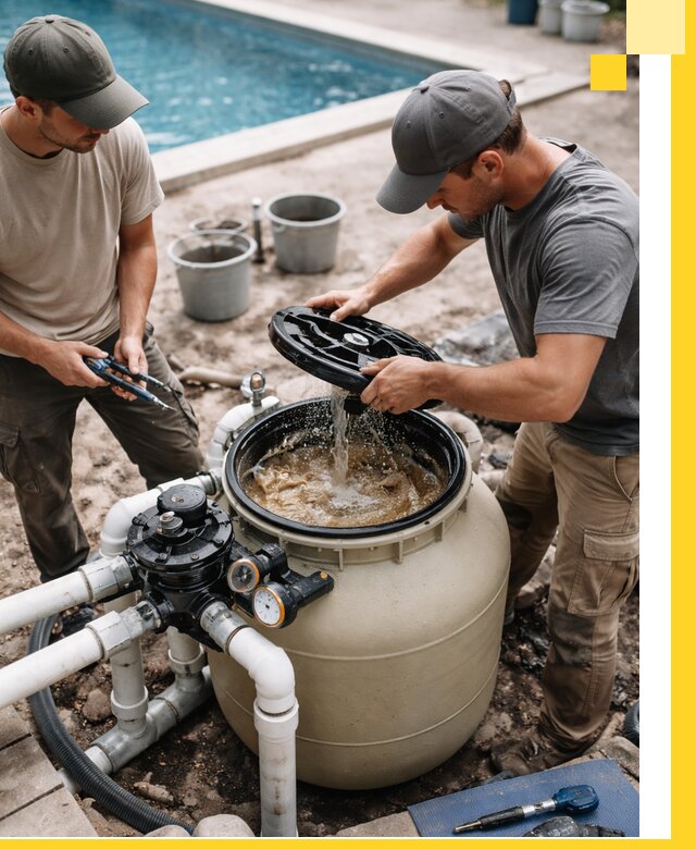 Установка и обслуживание песочных фильтров для бассейнов в Ноябрьске