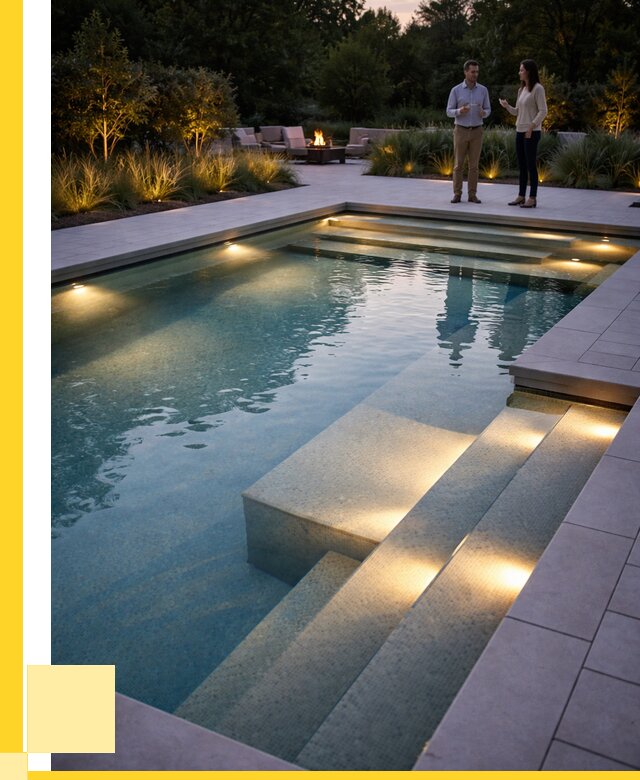 Освещение бассейнов в Ноябрьске под ключ от 25325 р. | ЭриданНбс