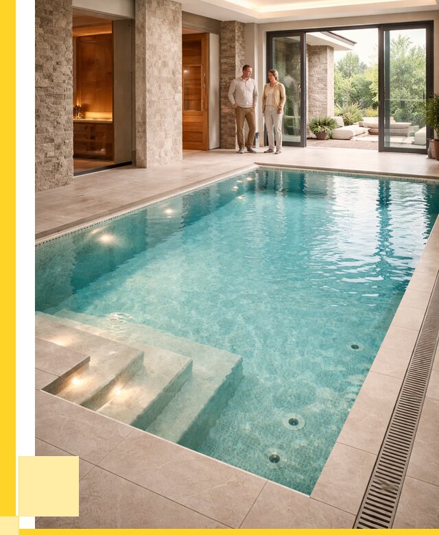 Бассейн во дворе в Ноябрьске: проект, отделка от 1215600 р. | ЭриданНбс