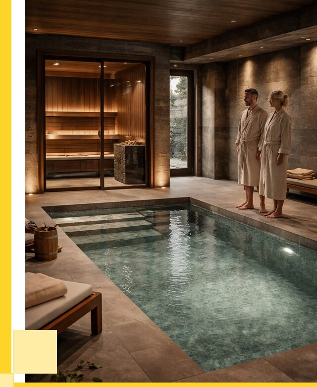 Сауна с большим бассейном в Ноябрьске от 1215600 р. ЭриданНбс