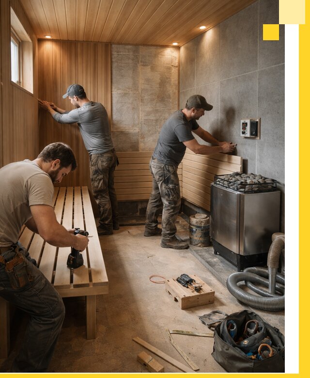 Сауны под ключ в Ноябрьске, проектирование, строительство, отделка