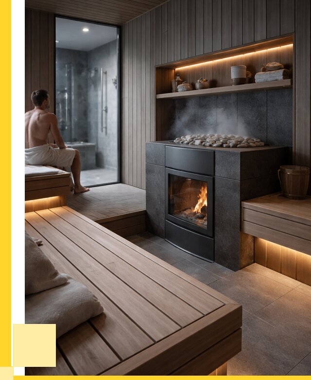Проект сауны в частном доме в Ноябрьске от 35455 р. | ЭриданНбс