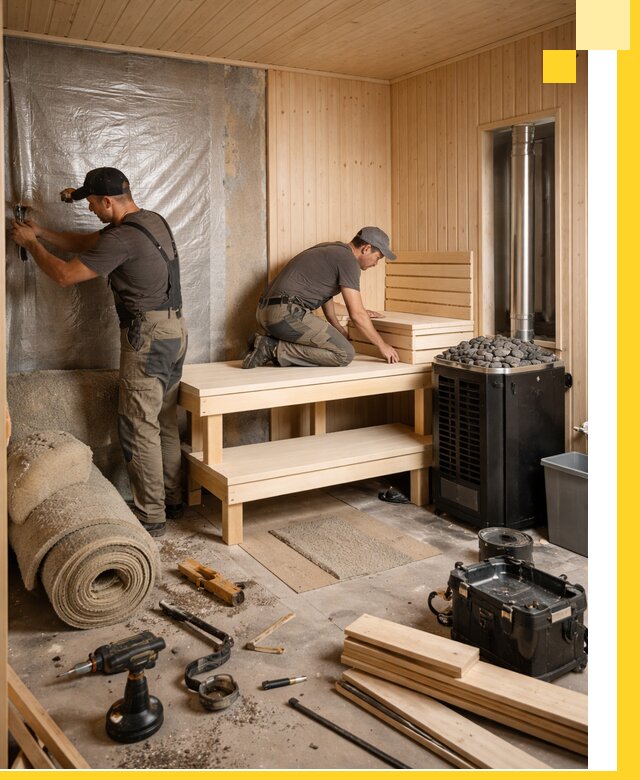 Проекты саун под ключ в Ноябрьске дизайн и строительство