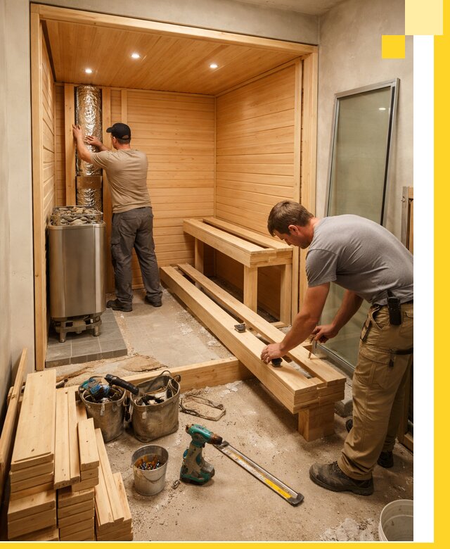 Проектирование и установка домашних саун под ключ в Ноябрьске