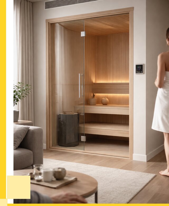 Сауна в квартире под ключ в Ноябрьске от 121560 р. ЭриданНбс