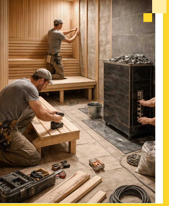 Дизайн и строительство интерьерных саун под ключ в Ноябрьске
