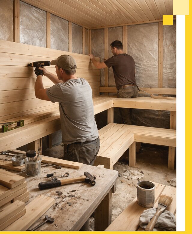 Профессиональная отделка бань и саун под ключ в Ноябрьске