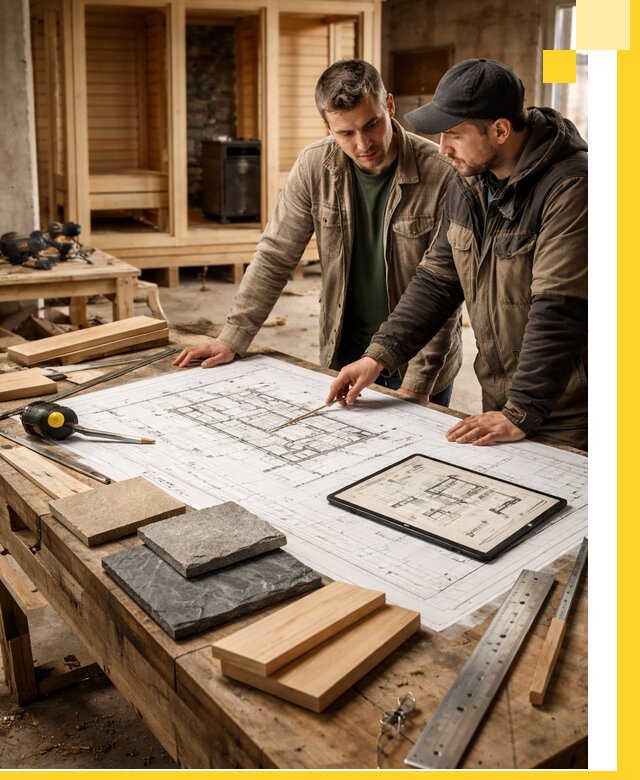 Проекты бань под ключ и планы строительства в Ноябрьске