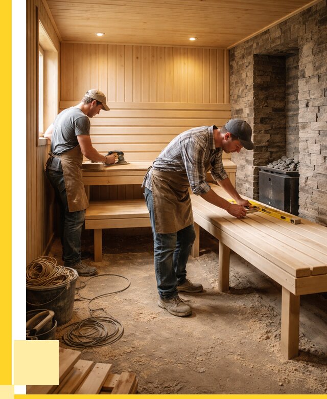 Отделка бани в Ноябрьске: внутренняя отделка от 3039 р. | ЭриданНбс