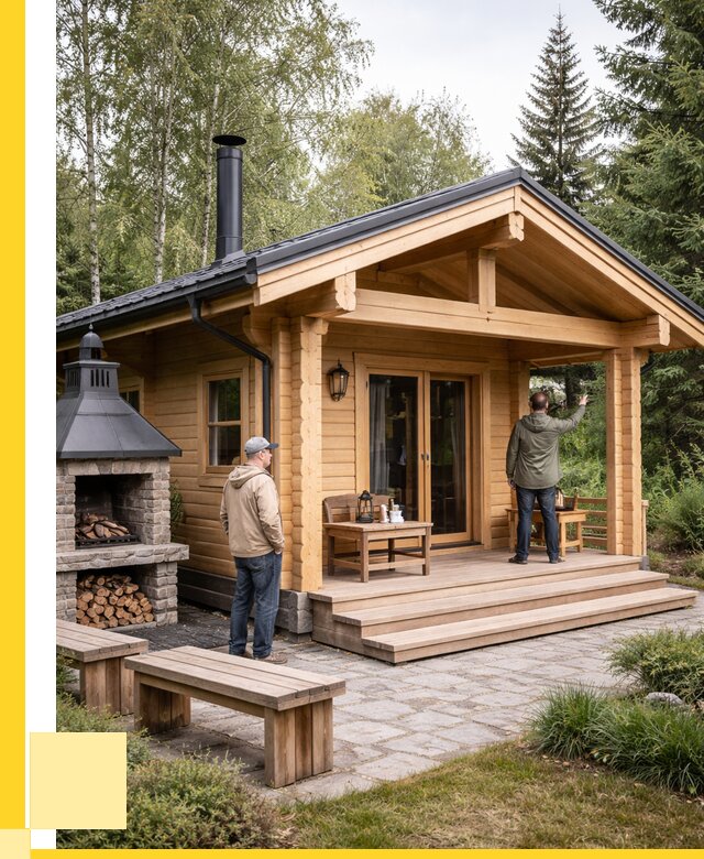 Деревянные бани под ключ в Ноябрьске от 455850 р. | ЭриданНбс