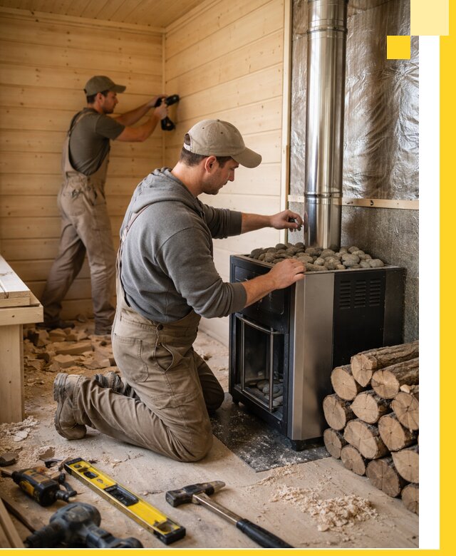 Строительство деревянных бань под ключ в Ноябрьске проекты и монтаж