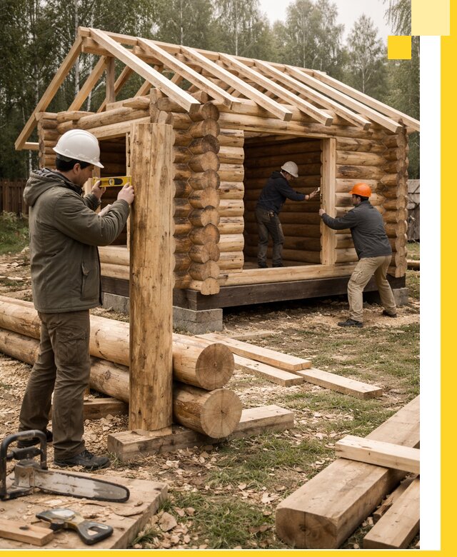 Строительство бань для дачи под ключ в Ноябрьске с доставкой и монтажом