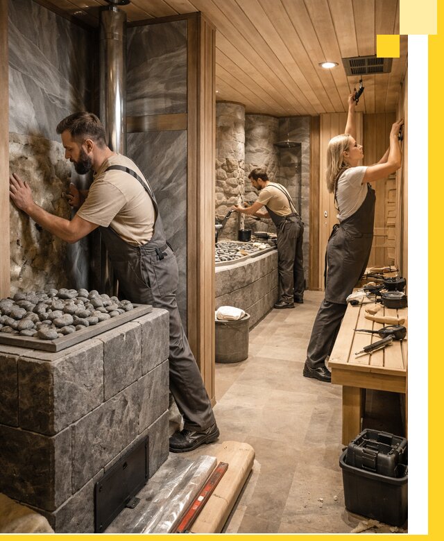 Строительство бань и SPA процедур в Ноябрьске под ключ и отделкой