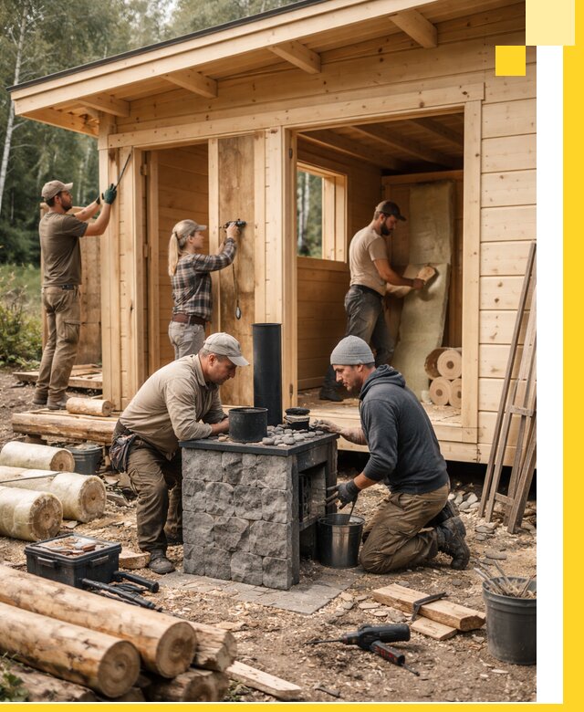 Купить баню под ключ в Ноябрьске строительство монтаж отделка