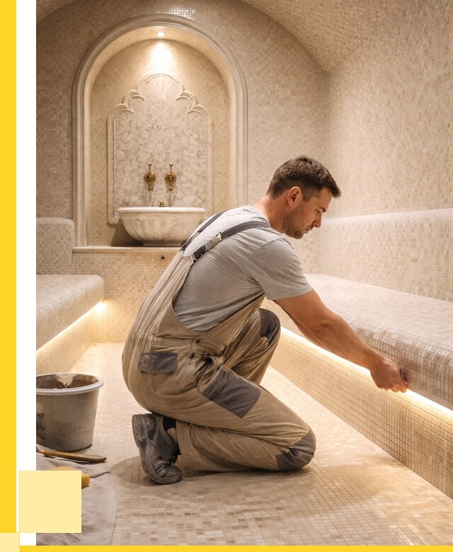 Отделка хамамов под ключ в Ноябрьске от 5572 р. | ЭриданНбс