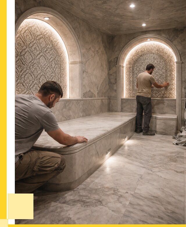 Турецкие бани под ключ в Ноябрьске от 253250 р. | ЭриданНбс