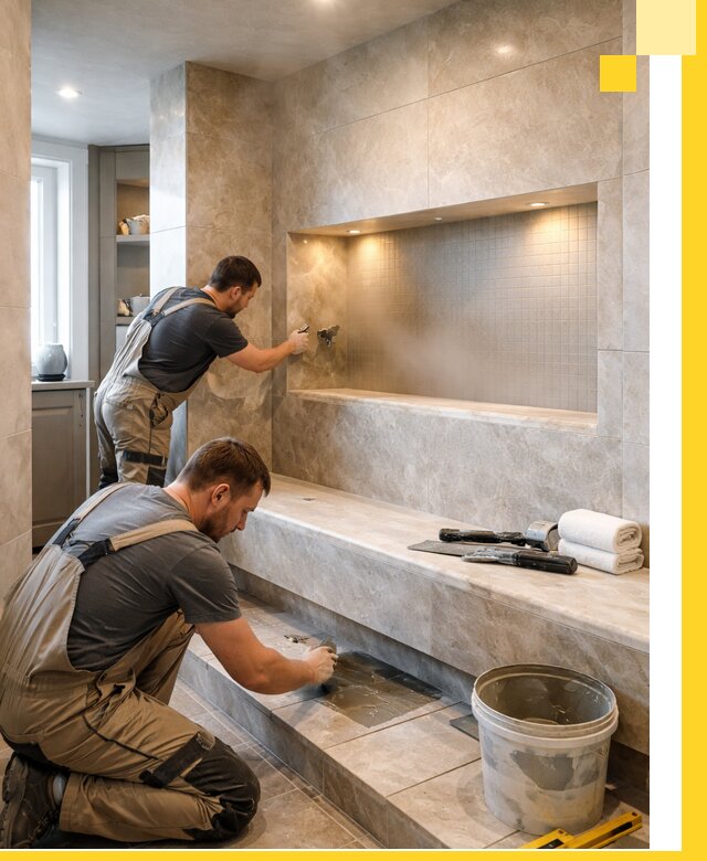 Профессиональное строительство хамама в квартире в Ноябрьске