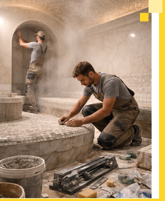 Профессиональный дизайн хамама и SPA под ключ в Ноябрьске