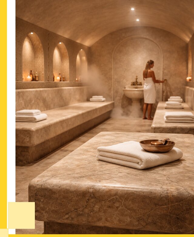 Лежаки для хамама в Ноябрьске под ключ от 35455 р. | ЭриданНбс