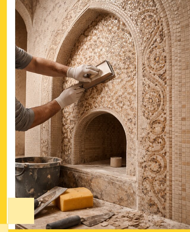 Мозаика для хамама в Ноябрьске под ключ от 5065 р. | ЭриданНбс